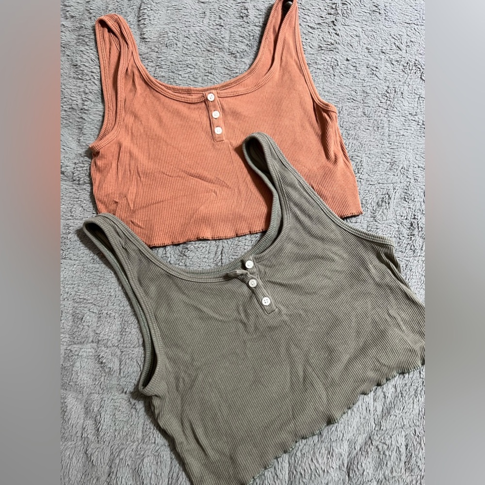 Crop tan tops